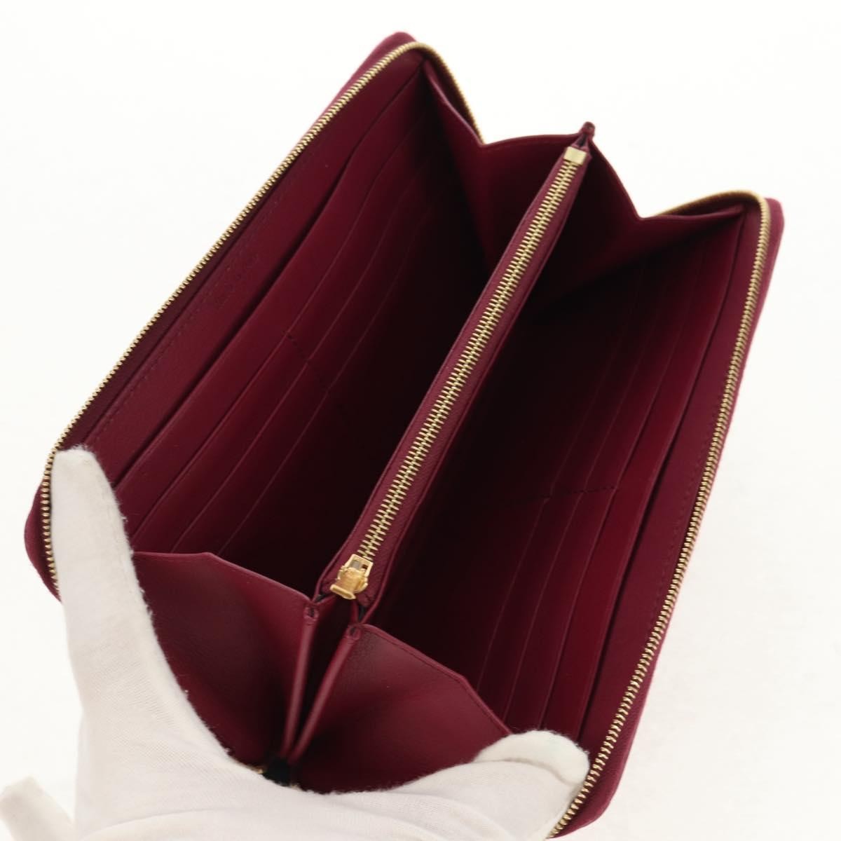 Celine Multifunction Flap Wallet Leather, BURGUNDY, LEATHER, Wallets