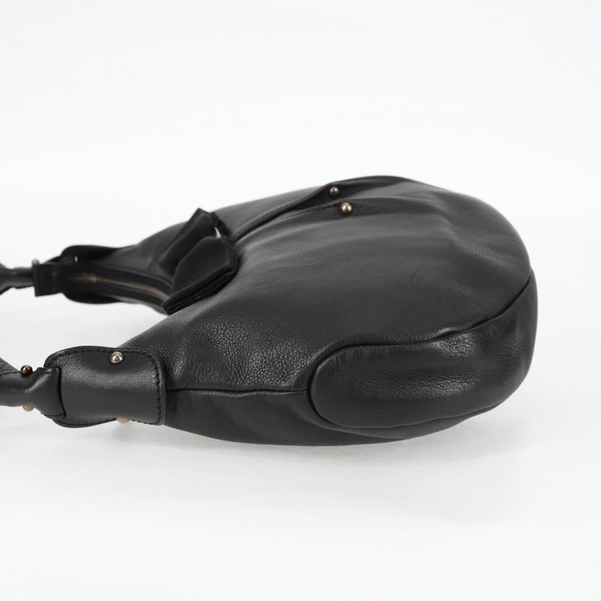 Salvatore Ferragamo Vala Shoulder Bag Leather, BLACK, LEATHER, Shoulder bag