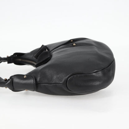 Salvatore Ferragamo Vala Shoulder Bag Leather, BLACK, LEATHER, Shoulder bag