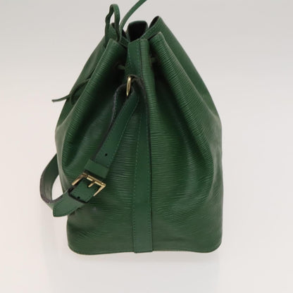 Louis Vuitton Petit Noe Handbag Epi Leather, GREEN, LEATHER, Shoulder bag