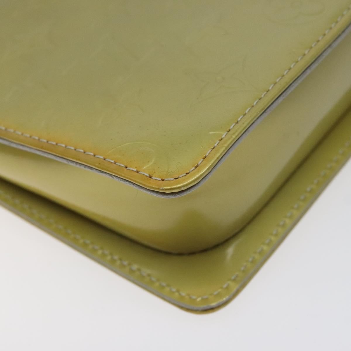 Louis Vuitton Mott Handbag Monogram Vernis, BEIGE, PATENT_LEATHER, Clutche & pouche