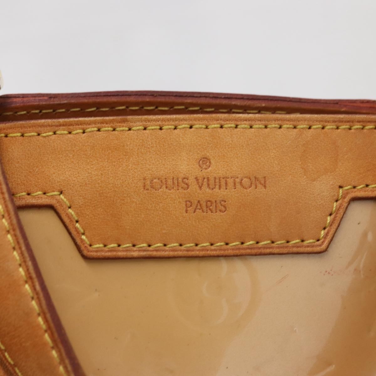 Louis Vuitton Brea Handbag Monogram Vernis, BEIGE, PATENT_LEATHER, Handbag