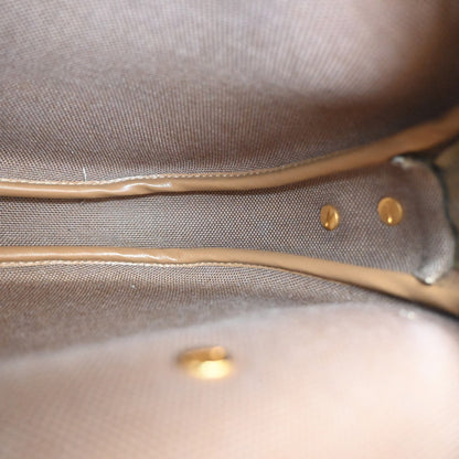 Christian Dior Vintage Honeycomb Shoulder Bag Canvas and Leather, BEIGE, CANVAS, Shoulder bag