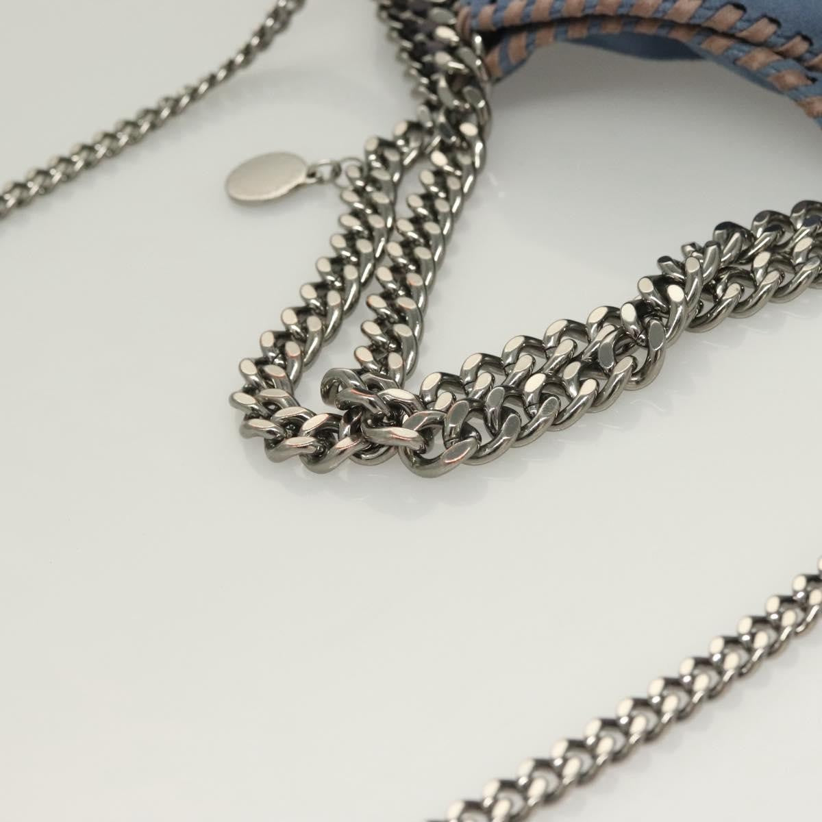 Stella McCartney Falabella Fold Over Crossbody Bag Suede, BLUE, SUEDE, Crossbody bag