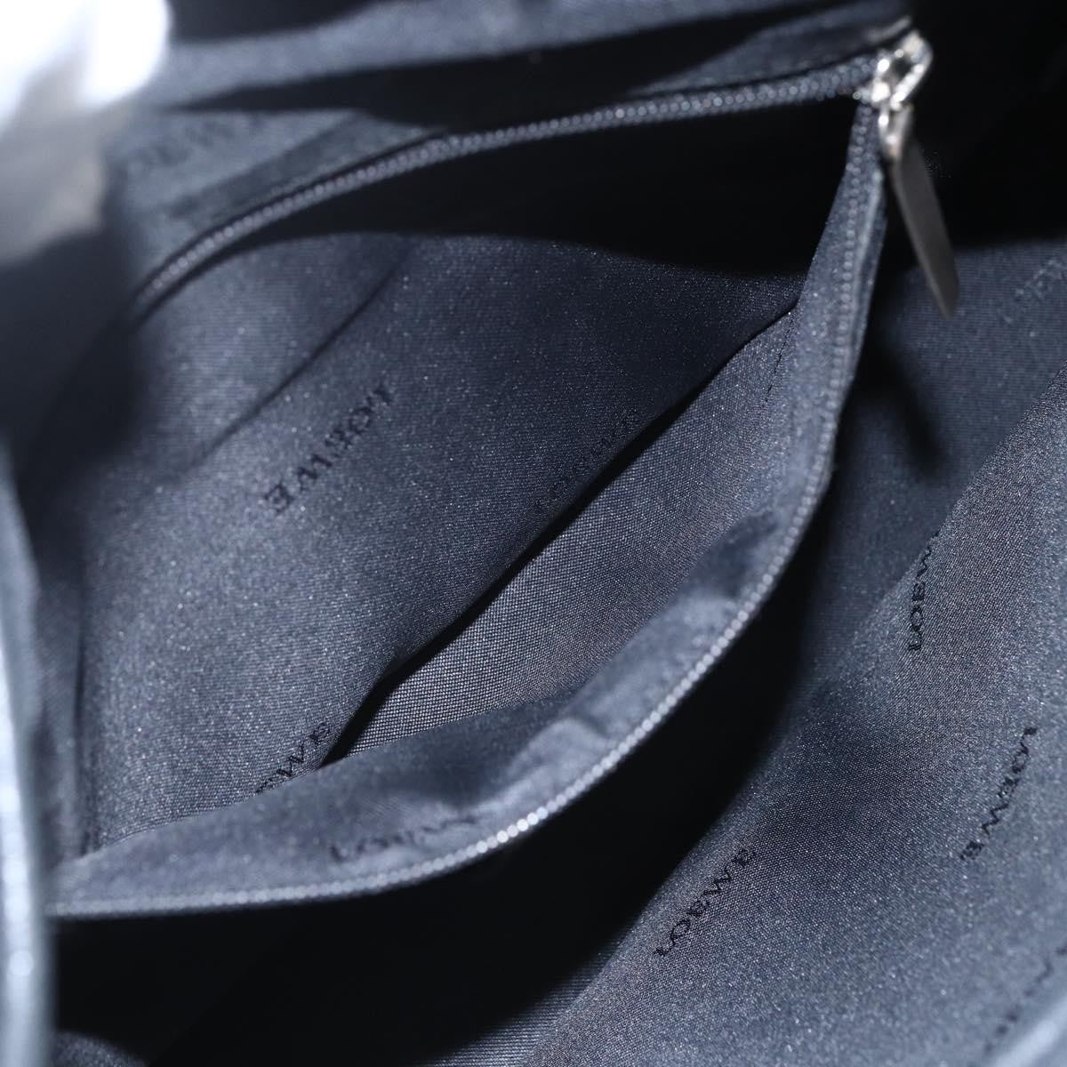 Loewe Vintage Anagram Tote Leather, BLACK, LEATHER, Tote bag