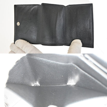 Balenciaga Trifold Wallet Leather, Black, Leather, Wallet