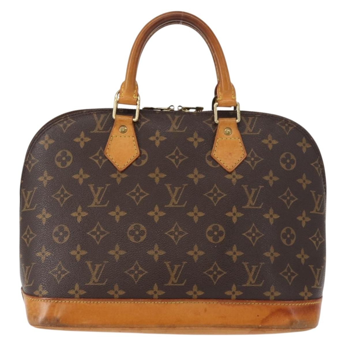 Louis Vuitton Alma Handbag Monogram Canvas, BROWN, CANVAS, Handbag
