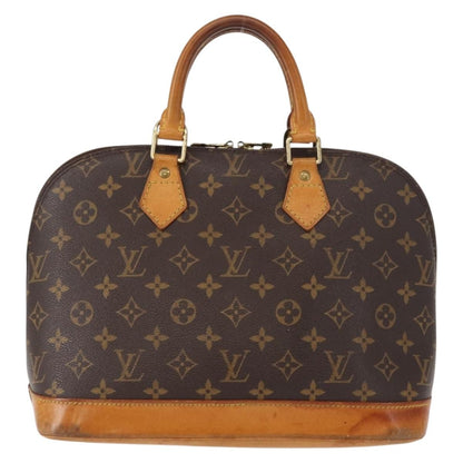 Louis Vuitton Alma Handbag Monogram Canvas, BROWN, CANVAS, Handbag