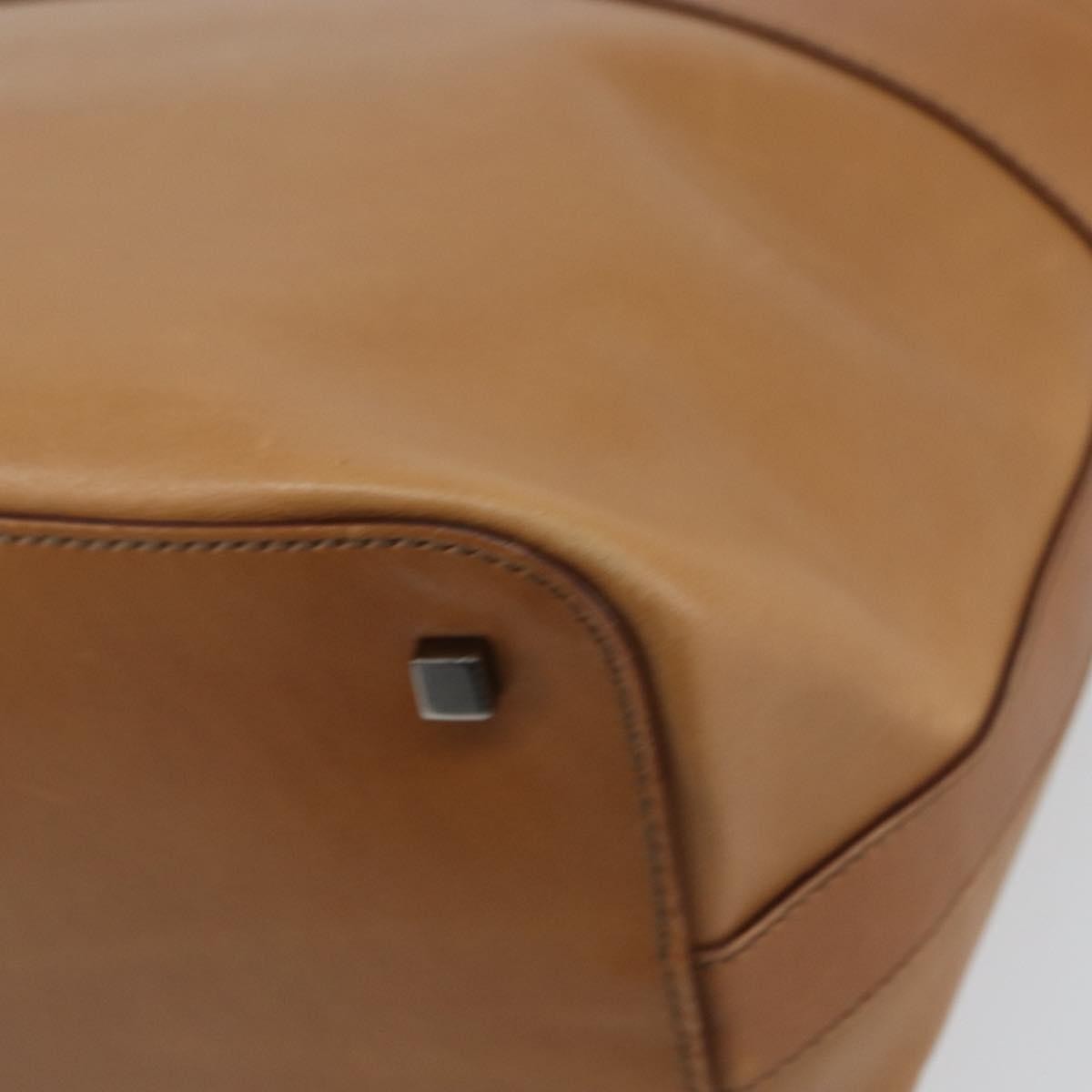 Gucci Vintage Handbag Leather, BROWN, LEATHER, Handbag