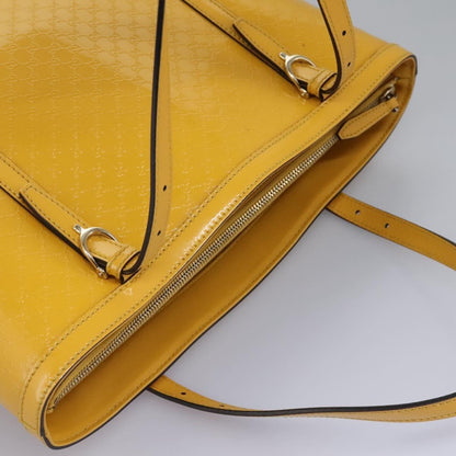 Gucci Nice Tote Microguccissima Patent, YELLOW, PATENT_LEATHER, Tote bag