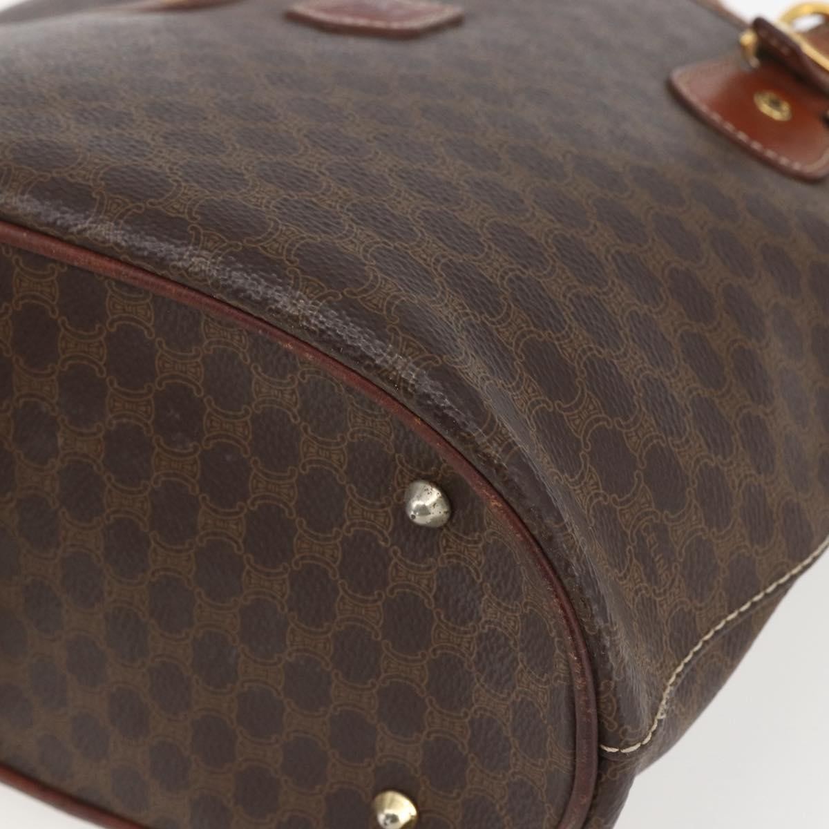 Celine Vintage Macadam Tote bag Canvas, BROWN, PVC, Tote bag