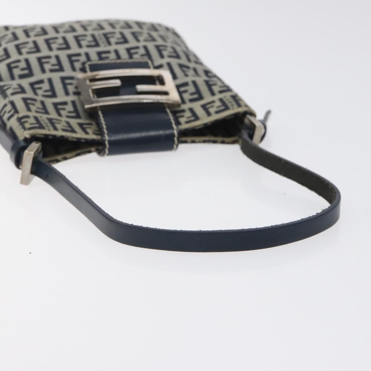 Fendi Vintage Shoulder Bag Zucca Canvas, NAVY, CANVAS, Shoulder bag