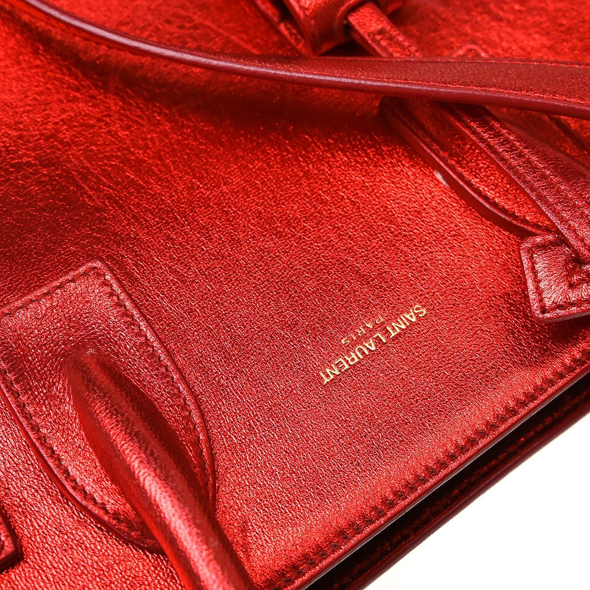 Saint Laurent Sac de Jour Bag Leather, Red, Leather, Handbag