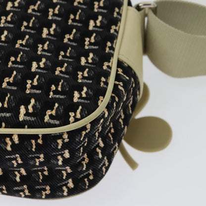 Chanel Vintage Clover Camera Bag Printed Canvas, BLACK, CANVAS, Crossbody bag