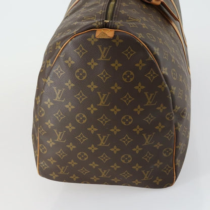 Louis Vuitton Keepall Bag Monogram Canvas, BROWN, CANVAS, Travel bag