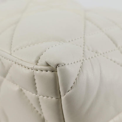 Christian Dior DiorTravel Nomad Pouch Macrocannage Quilt Calfskin, WHITE, LEATHER, Clutche & pouche