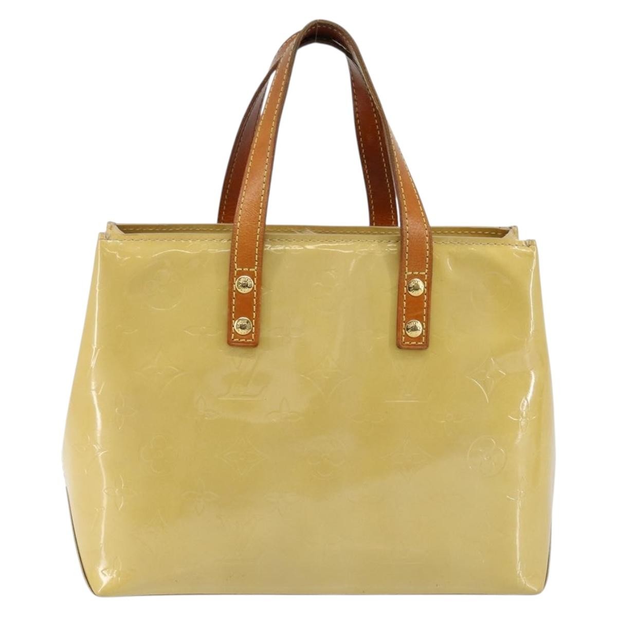 Louis Vuitton Reade Handbag Monogram Vernis, BEIGE, PATENT_LEATHER, Handbag