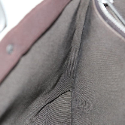 Chanel Vintage Metal Ring Tote Nylon, BROWN, NYLON, Tote bag