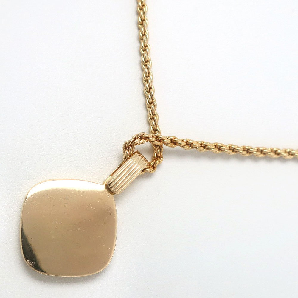 Christian Dior Vintage CD Pendant Necklace Metal, GOLD, GOLD_PLATED, Necklace