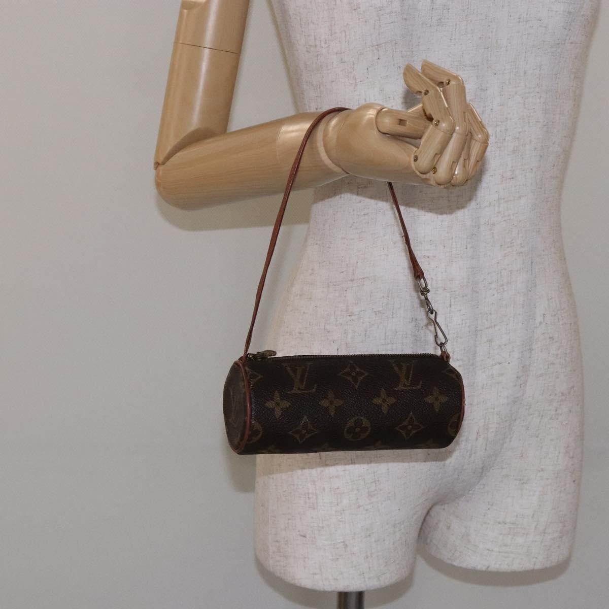 Louis Vuitton Papillon Pochette Monogram Canvas, BROWN, CANVAS, Clutche & pouche