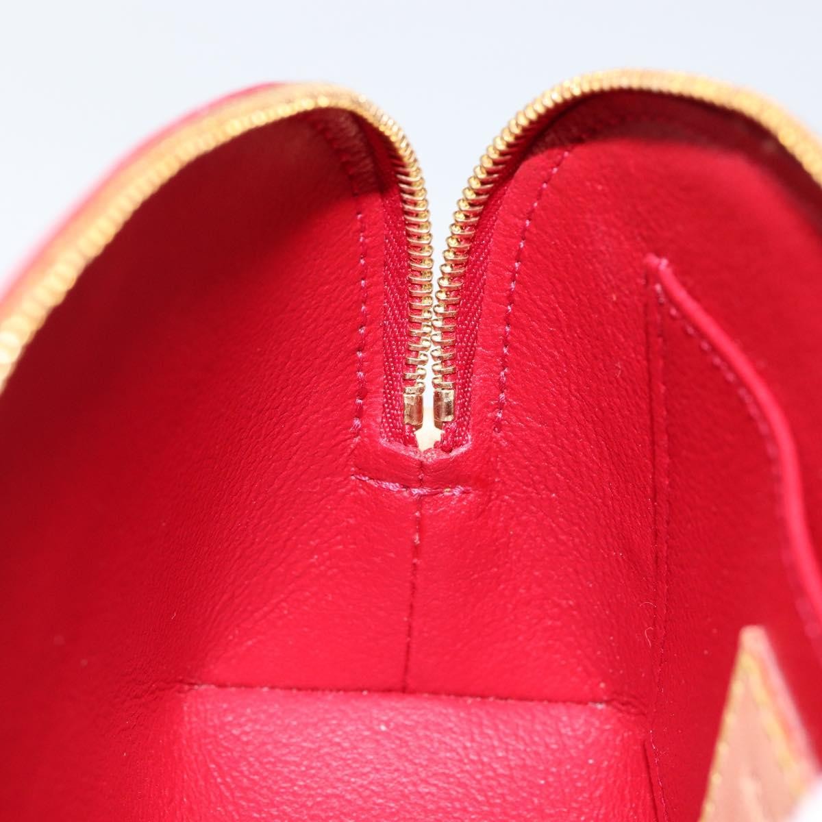 Louis Vuitton Cosmetic Pouch Limited Edition Monogram Vernis Rayures, RED, PATENT_LEATHER, Toiletry Case