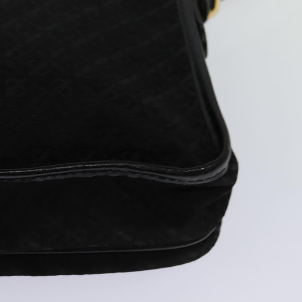 Loewe Flap Messenger Bag Canvas, BLACK, CANVAS, Shoulder bag