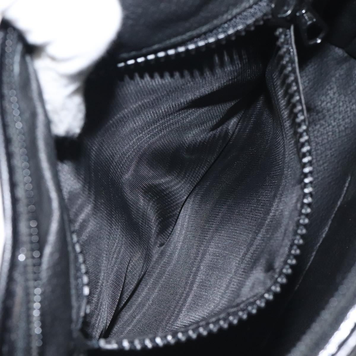 Celine Circle Logo Handbag Leather, BLACK, LEATHER, Handbag