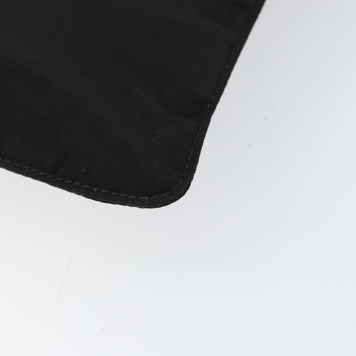 Prada Front Pocket Messenger Bag Tessuto, BLACK, NYLON, Shoulder bag