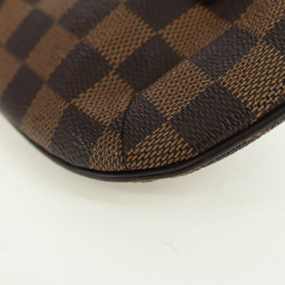 Louis Vuitton Manosque Pochette Damier, Brown, Canvas, Clutch