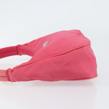 Prada Pochette Shoulder Bag Tessuto, PINK, NYLON, Clutche & pouche
