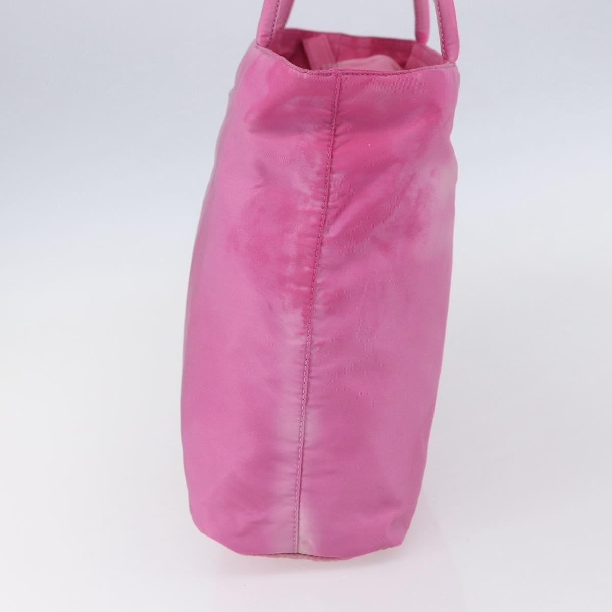 Prada Vintage Zip Tote Tessuto, PINK, NYLON, Tote bag