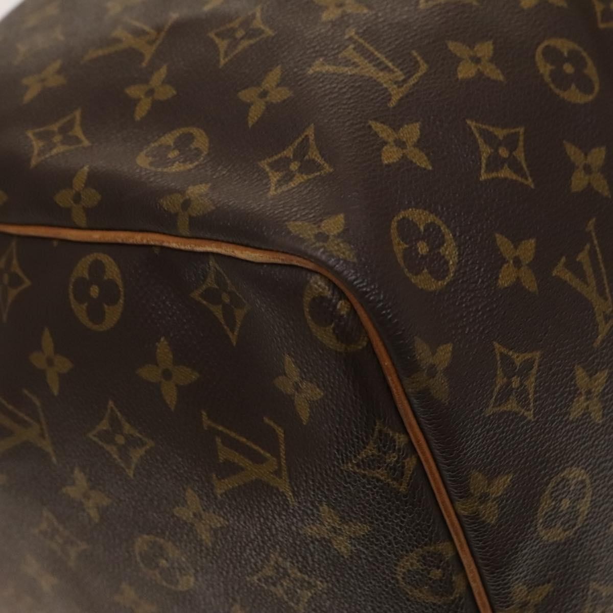 Louis Vuitton Keepall Bag Monogram Canvas, BROWN, CANVAS, Travel bag