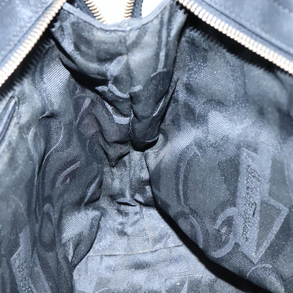 Salvatore Ferragamo Vala Handbag Canvas, BLACK, CANVAS, Handbag