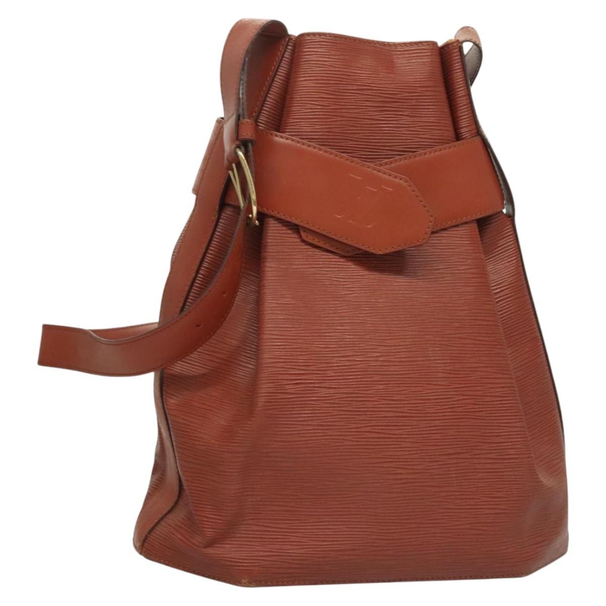 Louis Vuitton Vintage Sac d'Epaule Handbag Epi Leather, BROWN, LEATHER, Shoulder bag