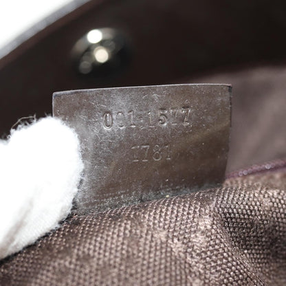 Gucci Vintage Bamboo Shoulder Bag Nylon, BROWN, NYLON, Shoulder bag