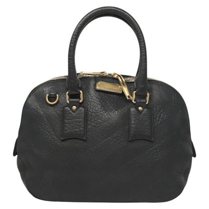 Burberry Orchard Bag Grained Leather, BLACK, LEATHER, Handbag
