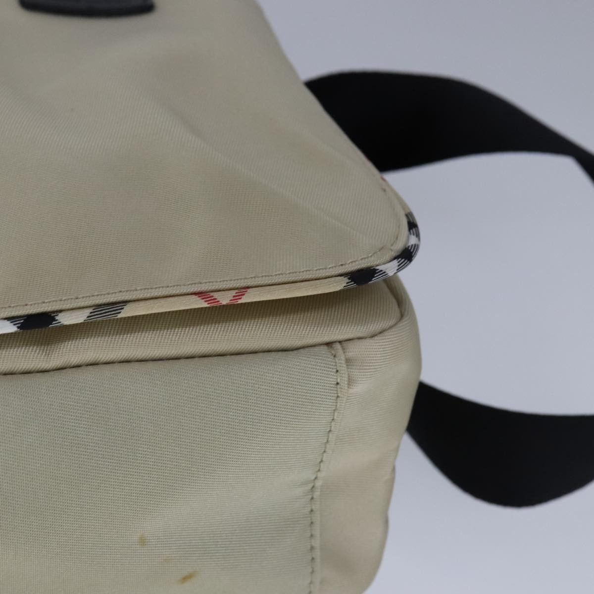 Burberry Vintage Crossbody Bag House Check Coated Canvas, BEIGE, NYLON, Shoulder bag