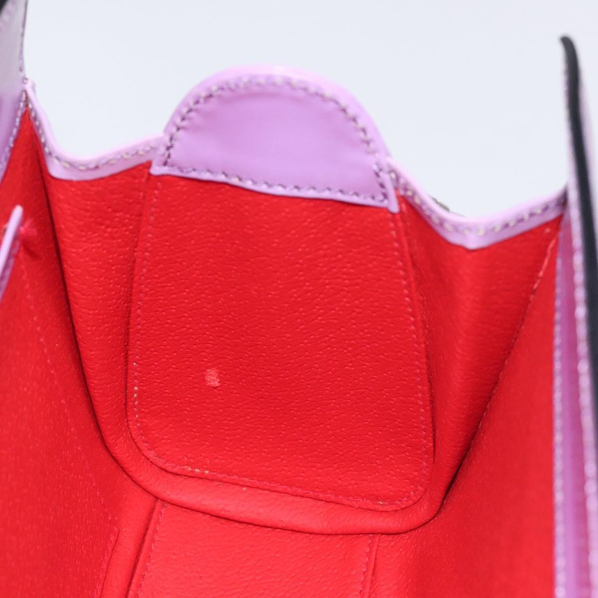 Celine Shoulder Bag Leather, PURPLE, LEATHER, Shoulder bag