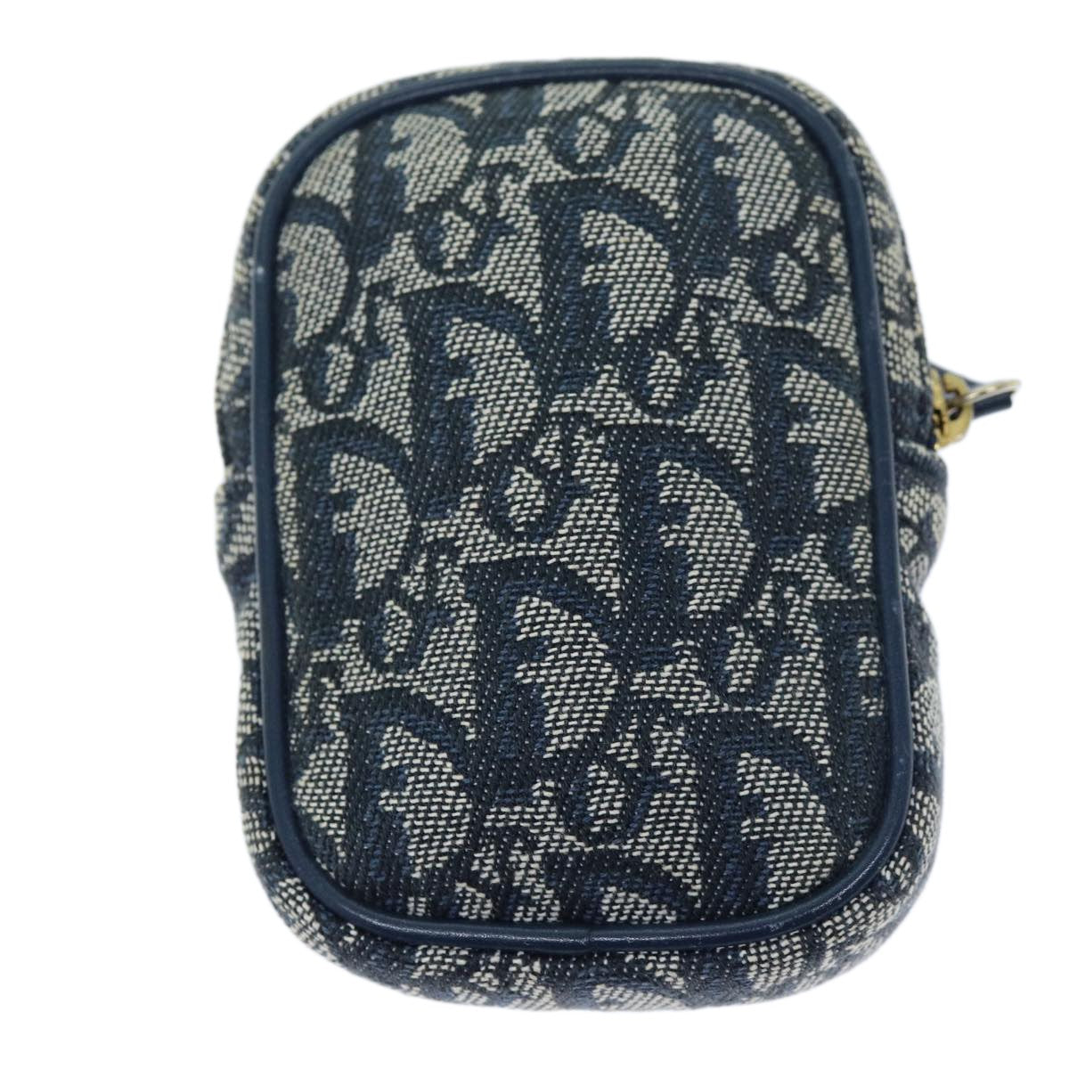 Christian Dior Vintage Trotter Pouch Canvas, NAVY, CANVAS, Clutche & pouche