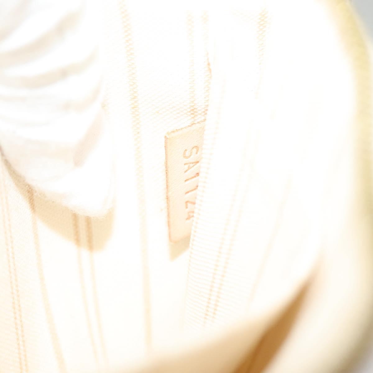 Louis Vuitton Neverfull Pochette Damier, WHITE, CANVAS, Tote bag