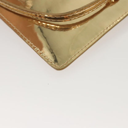 Louis Vuitton Pochette Plate Monogram mirror, GOLD, CANVAS, Clutche & pouche