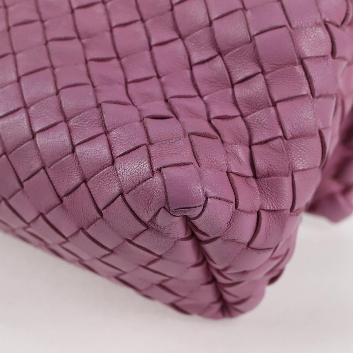 Bottega Veneta Olimpia Crossbody Bag Intrecciato Nappa, PURPLE, LEATHER, Crossbody bag