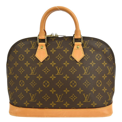 Louis Vuitton Alma Handbag Monogram Canvas, BROWN, CANVAS, Handbag