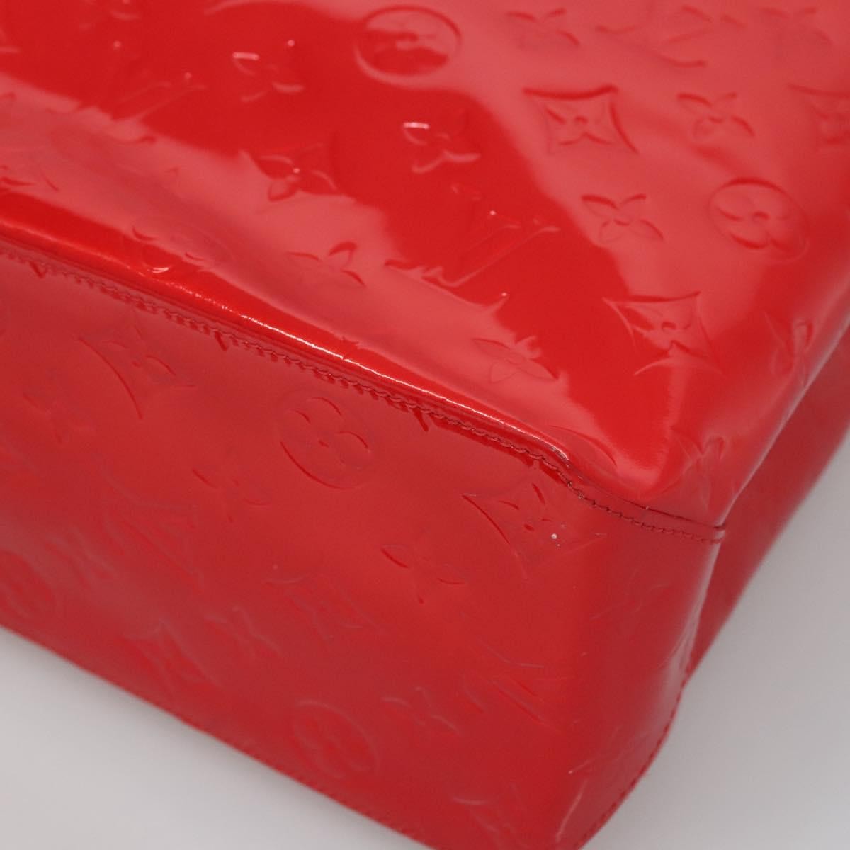 Louis Vuitton Reade Handbag Monogram Vernis, RED, PATENT_LEATHER, Handbag