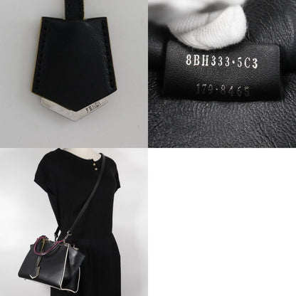Fendi Petite 3Jours Bag Leather, BLACK, LEATHER, Handbag