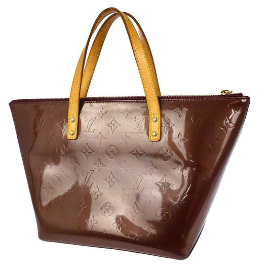 Louis Vuitton Bellevue Handbag Monogram Vernis, PURPLE, PATENT_LEATHER, Tote bag