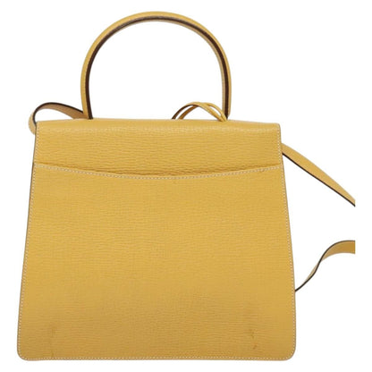 Loewe Barcelona Shoulder Bag Leather, YELLOW, LEATHER, Shoulder bag