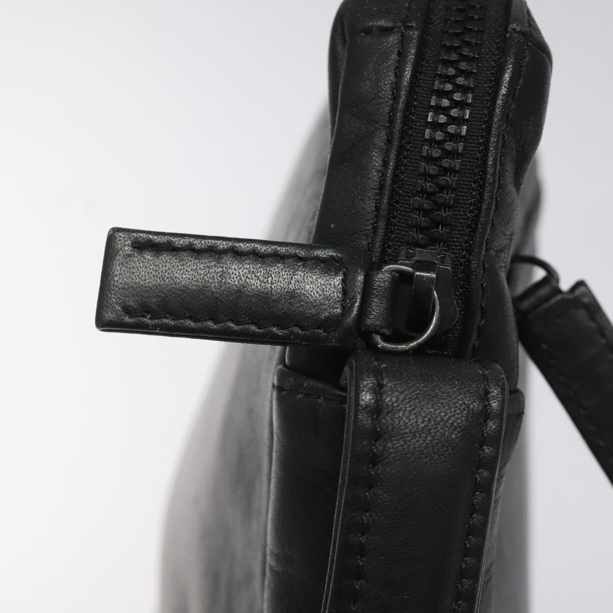 Balenciaga Vintage Pouch Leather, BLACK, LEATHER, Clutche & pouche