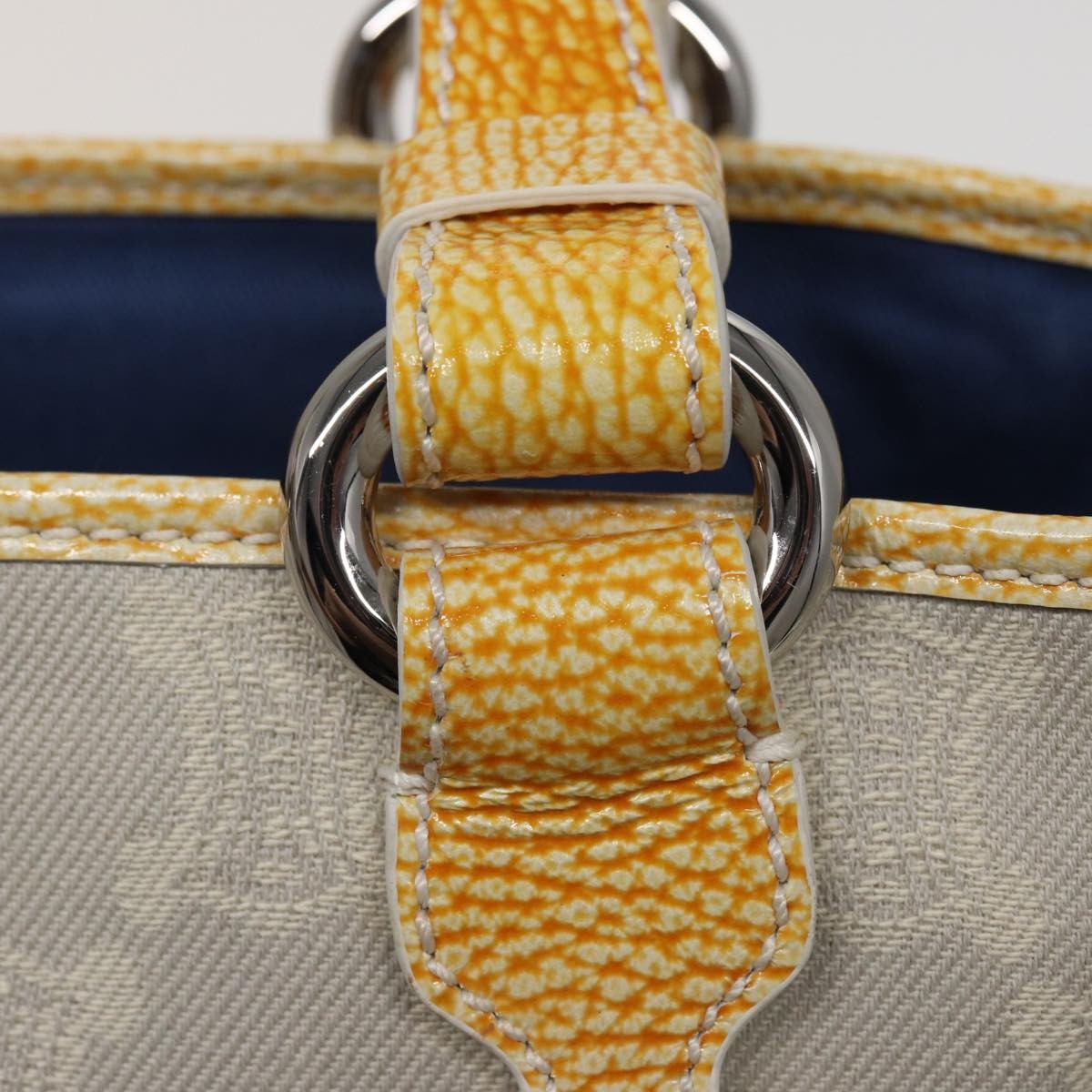 Celine Vintage Macadam Tote bag Canvas, YELLOW, CANVAS, Tote bag