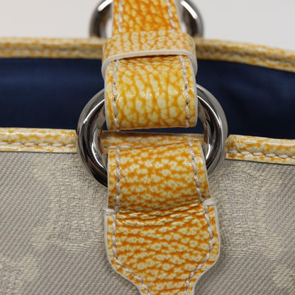 Celine Vintage Macadam Tote bag Canvas, YELLOW, CANVAS, Tote bag